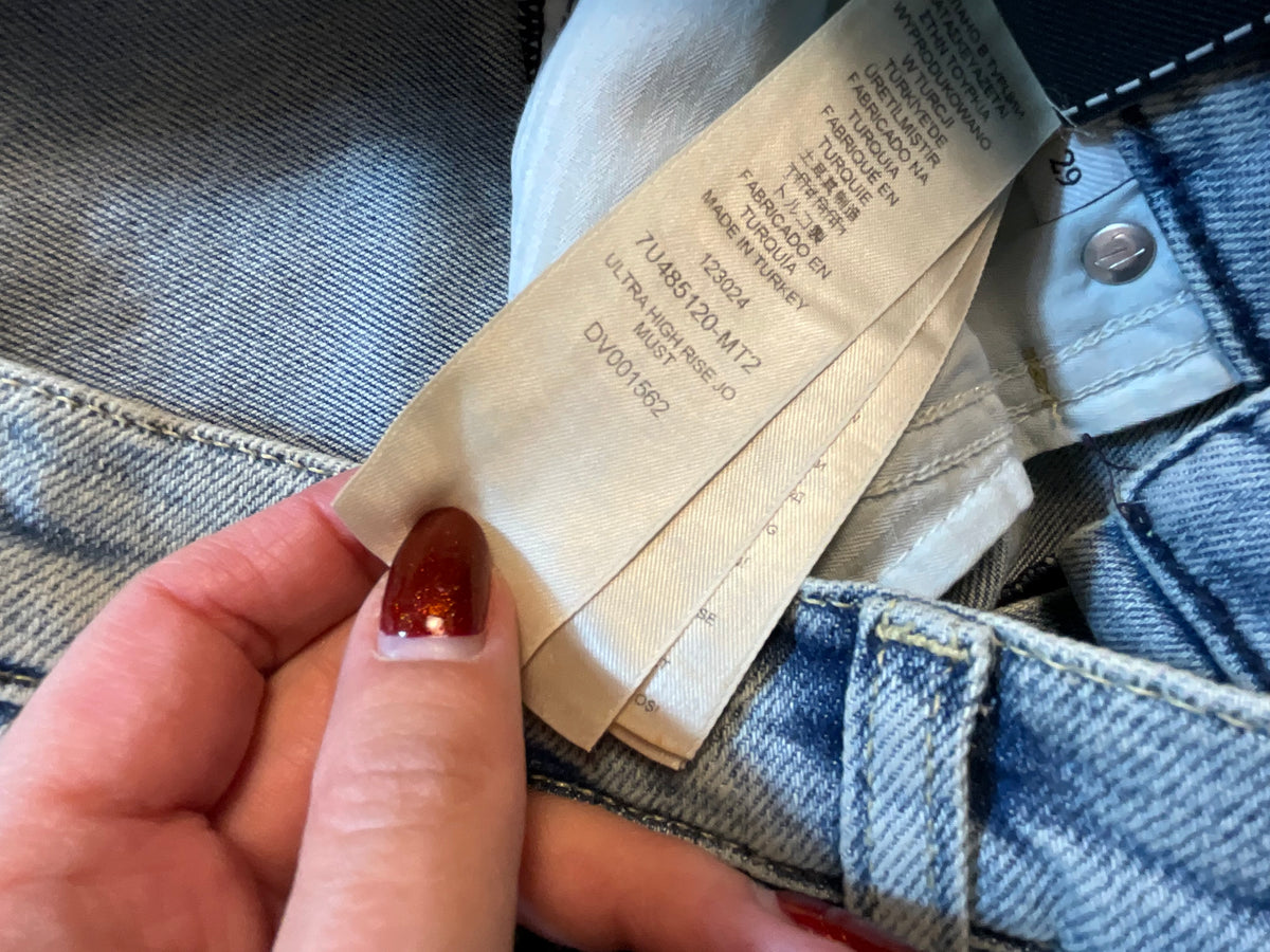 Kenzo Jacquard Japanese Jeans size 29 ladies