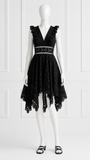 ZIMMERMANN BLACK DIVINITY WHEEL DAY BRODERIE DRESS SIZE 1 S SMALL