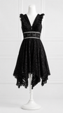 ZIMMERMANN BLACK DIVINITY WHEEL DAY BRODERIE DRESS SIZE 1 S SMALL