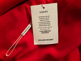 Roland Mouret Off-Shoulder Wool Crepe Mini Dress in Red size UK 12 US 8 L large ladies