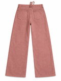 Rag & Bone Phoebe Drawstring Wide-Leg Jeans – Raspberry Stone – Size M ladies