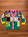 STELLA MCCARTNEY KIDS GIRLS’ Knit Fringe Multicolour Cardigan Size 10 years children