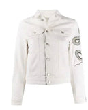 Zadig and Voltaire kioky stretch denim snake embroidered jacket size M medium ladies
