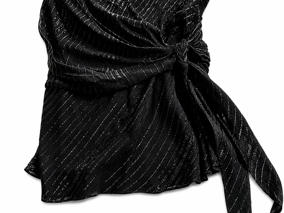 angelo katsapis BLACK DRESS SIZE UK 12 US 8 IT 44 L ladies