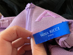 Nina Ricci Logo Knit Turtleneck Sweater Jumper Top Black or Purple ladies