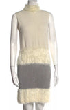 Diane von Furstenberg Plush Knit Sweater Dress Mini Size P petite ladies