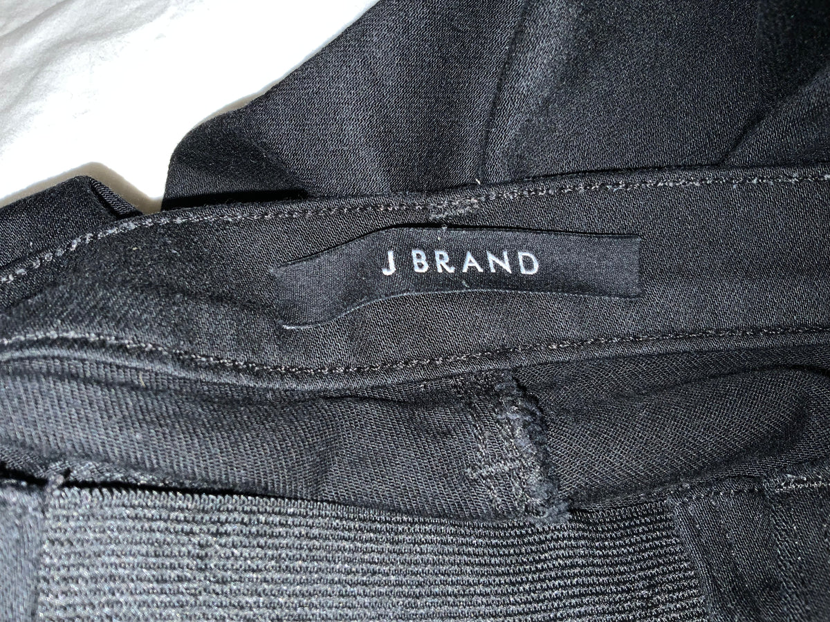 J BRAND $211 MAMA J 3401 SUPER SKINNY MATERNITY JEANS in Black Size 25 ladies