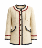 AMAZING CHANEL HAMBURG MÉTIERS D’ ART TWEED BOUCLE JACKET SIZE F 38 LADIES