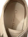 CHRISTIAN DIOR Canvas Walk'n Dior Low Top Sneakers Trainers White Size 38.5 ladies