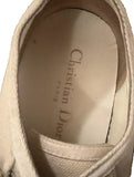 CHRISTIAN DIOR Canvas Walk'n Dior Low Top Sneakers Trainers White Size 38.5 ladies