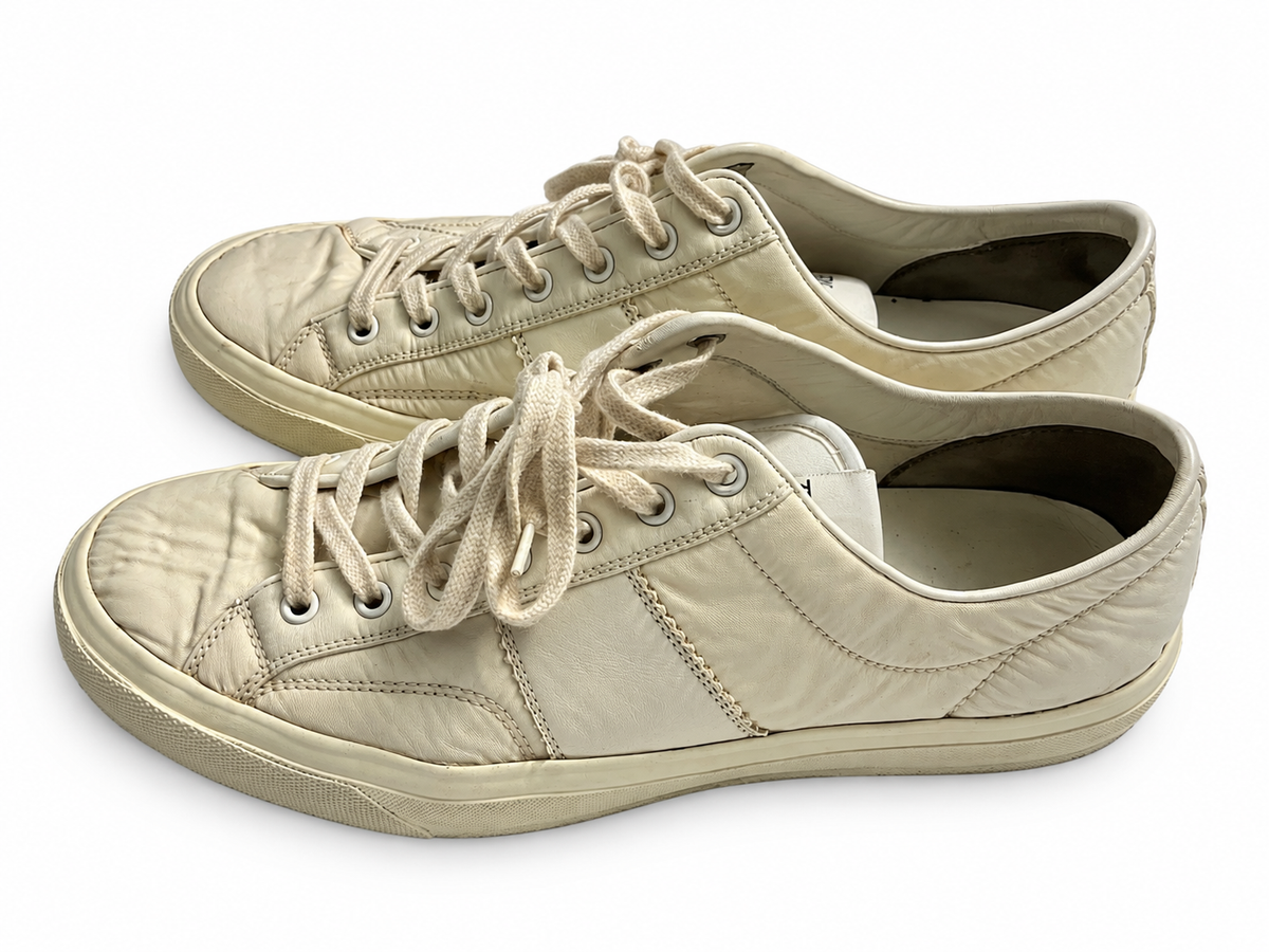 Tom Ford Men’s Cream Canvas Sneakers – Size 9 / EU 43 men