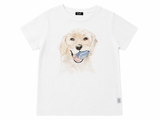 Il Gufo White Dog Print T-Shirt – 4 Years old children