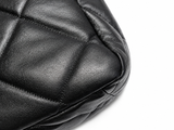 Chanel 19 Maxi Flap Bag – Black Lambskin Leather Handbag ladies