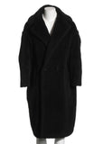 Max Mara Women's Teddy Oversized Coat in Black Size XS ladies