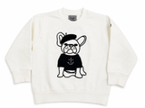 Il Gufo Set of 2 – Linen Shirt & French Bulldog Sweatshirt – 3A (98 cm) children