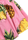 Dolce& Gabbana Pink Pineapple Print Bardot Mini Dress Size I 40 UK 8 S small ladies