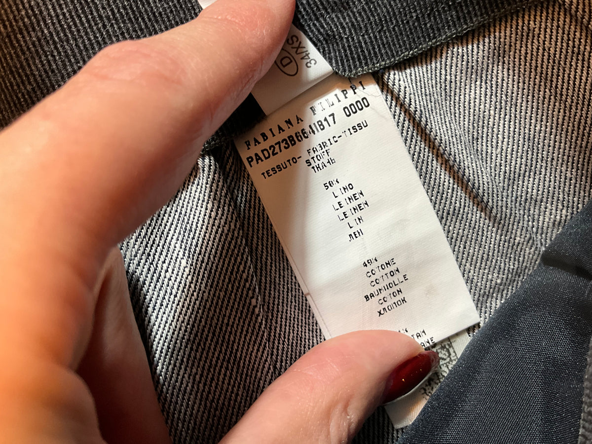 Linen Jogging Trouser by Fabiana Filippi Size UK 8 I 40 XS ladies