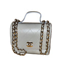 Chanel Calfskin Flap Bag with Top Handle Style code: AS0880 Handbag Ladies