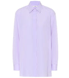 THE ROW Oversized Lilac Button-down Shirt In Purple SIZE S SMALL ladies