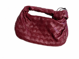 Bottega Veneta Mini Jodie Intrecciato Nappa Leather Handbag Burgundy ladies