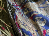 Emilio Pucci Silk Butterfly Print Pleated Maxi Skirt  – Size L ladies