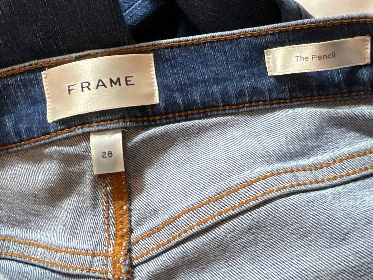 Frame The Pencil Jeans in blue denim Size 28 ladies