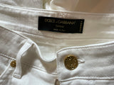 Dolce & Gabbana Audrey White Jeans Straight Leg Size I 42 US 6 UK 10 ladies