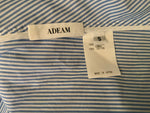 Adeam Ruffle-trimmed striped cotton-poplin top blouse Size S small ladies