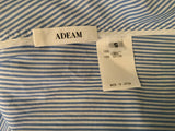 Adeam Ruffle-trimmed striped cotton-poplin top blouse Size S small ladies