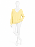 Jaeger Extra Fine Merino Wool V-Neck Jumper size M medium ladies