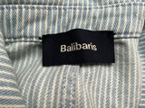 Balibaris striped jacket White Navy blue size M medium men