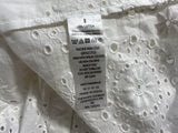 The White Company Woman Broderie Anglaise White Blouse ~Top size UK 8 S small ladies