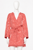 Zadig & Voltaire Ramasco 100% Silk Jacquard Dress size M medium ladies