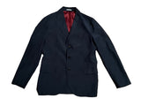 Brunello Cucinelli navy blue linen & silk suit blazer size 48 men