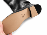 RED Valentino Knee Length Black Leather Boots size 38 ladies