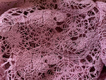 Goen J Pink Raschel Corded Lace BLOUSE SIZE UK 10 US 6 ladies