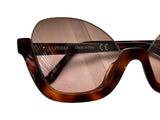 La Perla Tortoise Half Frames Sunglasses ladies