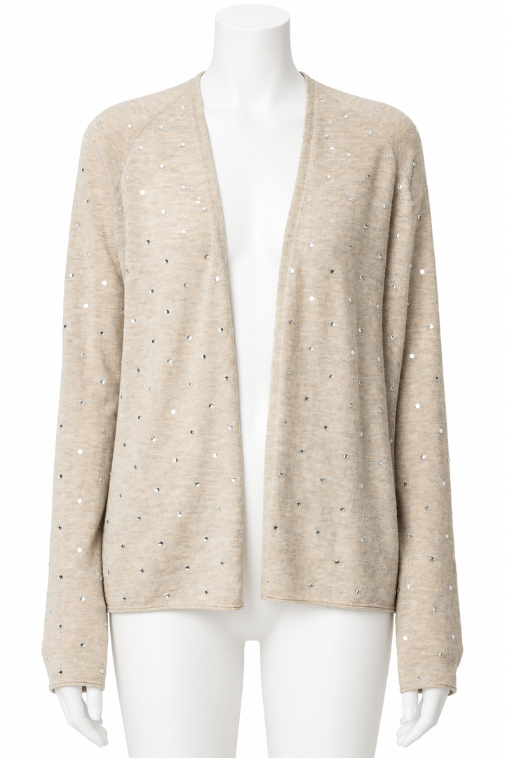 Zadig & Voltaire Daffy Crystal Embellished 100% Cashmere Cardigan – Size S ladies