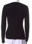 Ralph Lauren Black Label Pure Cashmere Cable Knit Pullover Jumper Sweater Sz XS  ladies