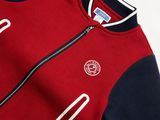 Jacadi Paris Boys Zip-Up Bomber Jacket – Red & Navy – 24 Months (88cm) children