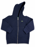 Lacoste Kids Navy Zip-Up Hoodie Size 2 (92cm / 36”) children