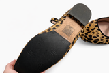 J. Crew Sally Mary Jane Shoes Ballet Flats Women Leopard Calf Hair Leather Size 38 ladies