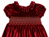 Children’s Red Velvet Occasion Dress (Approx. Age 12 Years) children