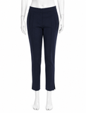 Tom Ford Navy Virgin Wool Slim-Fit Ankle Trousers – Size 40 ladies