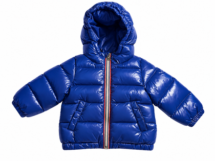 Moncler Aubert Baby Blue Hooded Down Puffer Jacket – 6/9 Months 68 cm children