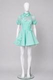 Zimmermann High Tide Lift Off Flower Linen-Silk Mini Dress Size 0 XS ladies