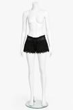 SUNDAY SAINT-TROPEZ MINI SHORTS BLACK ONE SIZE FITS ALL LADIES
