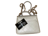 Chanel Calfskin Flap Bag with Top Handle Style code: AS0880 Handbag Ladies
