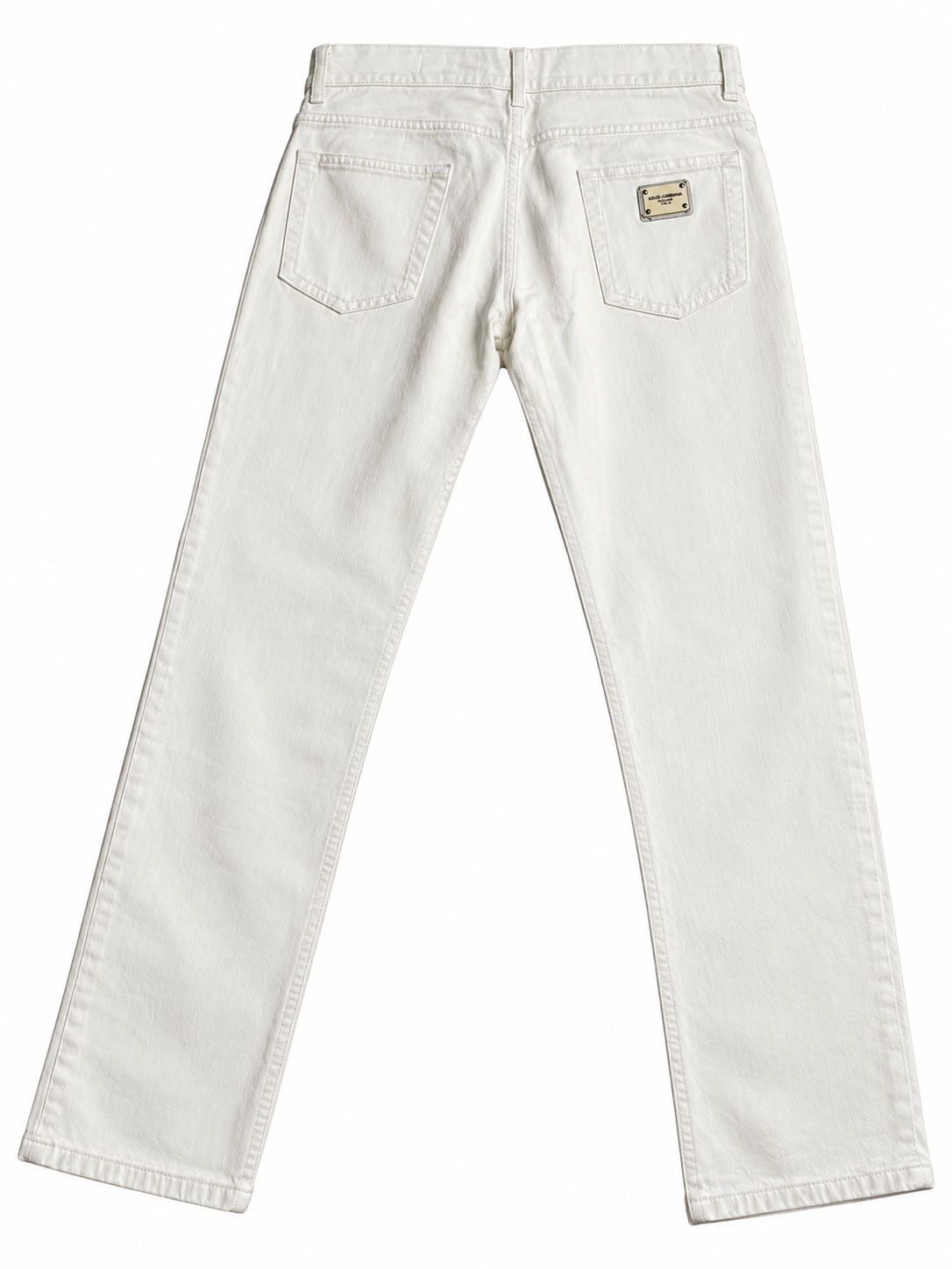 Dolce & Gabbana Denim Comfort Men’s White Jeans – Size 48 men