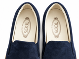 Tod’s Men’s Navy Suede Slip-On Loafers / Moccasins – Size 8 // 42 men